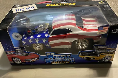 1969 Camaro 1:18 Muscle Machines DIECAST Americana Paint Job • $66