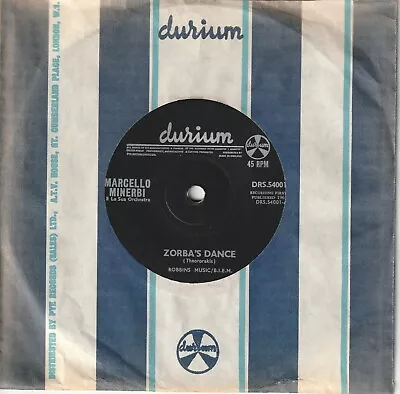 MARCELLO MINERBI - Zorba's Dance (1965) EX Copy DURIUM Label DRS.54001 • £3