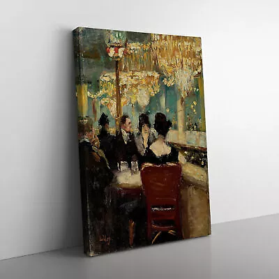 Cafe Vaterland By Lesser Ury Canvas Wall Art Print Framed Picture Home Decor • £24.95