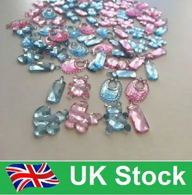 50 Baby Shower Table Confetti/Sprinkle Girl/Boy Party Decorations/Card Crafts-UK • £2.89