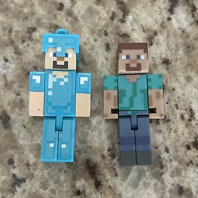 Minecraft Survival Pack Alex & Steve Figure Set Of 2 Rare Alex Collectible 2.75  • $9.77