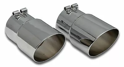 Corvette C4 Exhaust Extensions Angle Cut 4pc Set 100% SS 1985-1991 • $81.99