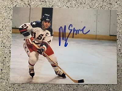 MIKE ERUZIONE 1980 OLYMPIC MIRACLE ON ICE GOLD MEDAL SIGNED MIRACLE ON ICE 5x7 • $16.99