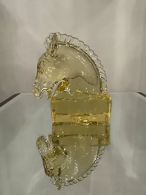 Heisey By Mosser Sunshine Yellow Horse Head Figurine • $30