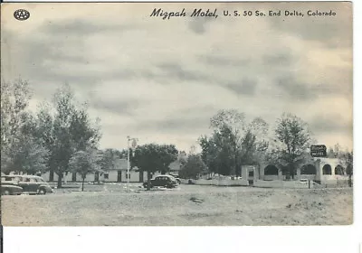 CB-364 CO Delta Mizpah Motel Chrome Postcard Old Cars  • $15