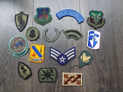 Vintage Lot Of 15 Military Patches  • $11.48