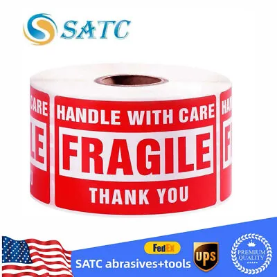 Fragile Stickers 2x3 1 Roll 500 Fragile Label Sticker Handle With Care Mailing • $18.79