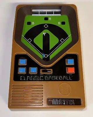 Mattel Classic Electronic Baseball Handheld 2001 Portable Game Vintage Tested • $16.50