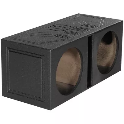 DUAL 15  SLOT-PORTED SUBWOOFER ENCLOSURE CAR SPEAKER BOX W/ DURABLE BED LINER • $199