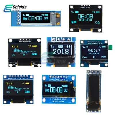 0.49/0.69/0.91/0.96/1.3 Inch OLED IIC I2C/SPI Screen Display Module For Arduino. • $9.32