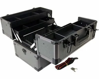 Cantilever Hobby Toolbox Lockable Carry Strap 3 Tier Adjustable Tray Sections • £45.33