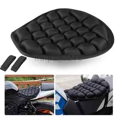 Motorcycle Gel Seat Cushion Pillow Pad Cover Comfort Pressure Relief Shock Proof • $16.98