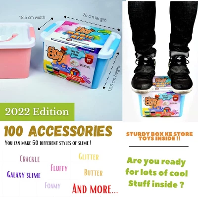 $49.99 • Buy DIY Slime Kit 24 Colors Premade Slime For Girls Boys Over 100 Accessories