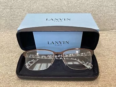 LANVIN VLN091 Frame COL 0L26 Eyewear 53-17-140 Glasses ITALY Designer CERT AUTH • $162.99
