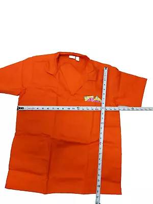 Authentic Shirt Jail Inmate Prison W/PocketCollar. Halloween Theater Costume 3X • $10.61