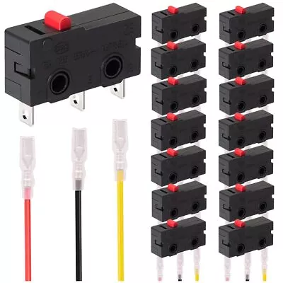 15Pcs Mini Micro Limit Switch 5A 125 250V AC SPDT 1NO 1NC Momentary Switch Sn... • $15.99