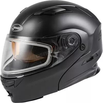 GMax Matte Black MD01S Modular Snowmobile Helmet W/Dual Lens Shield ( XL ) • $233.96