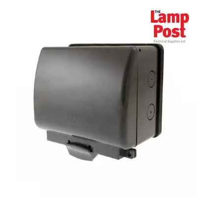 £15.89 • Buy Click OA036AG Aquip66 2 Gang Outdoor Weatherproof IP66 Double Socket 13Amp DP