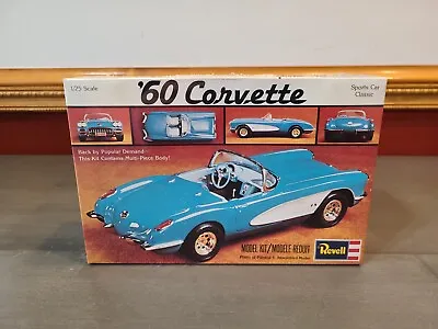 Revell ‘60 1960 Corvette Sports Car Classic 1/25 Scale Model Kit H-1203 Sealed 3 • $19.99