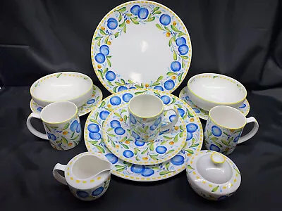 Mikasa  COUNTRY CHEER  Fashion Plate ~ DW103 ~ Lot Of 13 Pieces ~ Plates Mugs + • $111.99