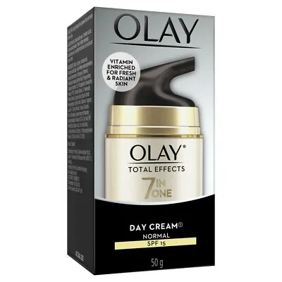$28.47 • Buy Olay Total Effects 7 In One Day Cream Normal SPF 15 50g Vitamin Enriched Radiant