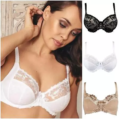 Pour Moi Sofia Lace Bra 3827 Underwired Side Support Lingerie Womens Bras  • £30.60