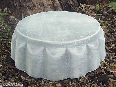 Riser Pedestal Mold Concrete Plaster Short Birdbath Stand Mould 7.5  X 2 & 1/4 H • $29.95