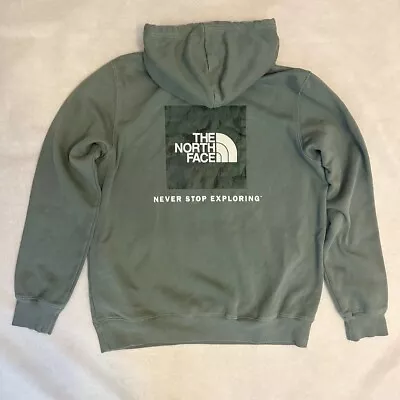 The North Face Never Stop Exploring Hoodie Mens L Green Long Sleeve Sweatshirt • $19.99