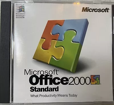 Microsoft Office 2000 Standard With Product Key • $11.95