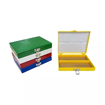 Biologix Plastic Microscope Slide Storage Box With Cork Lining For 25mm × 7 • $82.93