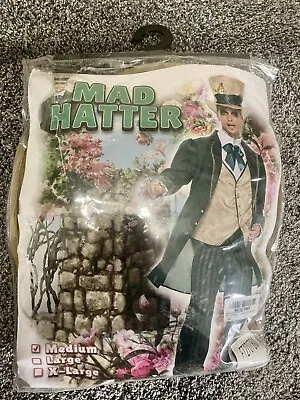 Classic Mad Hatter Costume Adult Mens Medium Halloween Alice In Wonderland NEW • $29.99