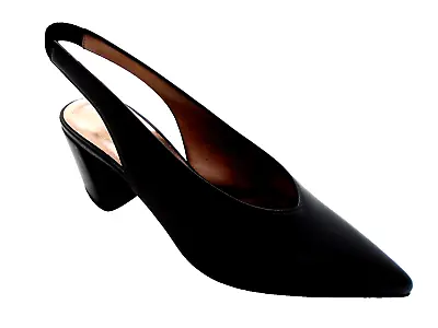 Mascaro Black Leather Heels Slingback Ladies Shoes Womens Uk 3 - Eur 36 • £34.95