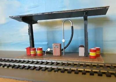  00  Diesel Fuelling Point   Self Assembly Card Kit  With 3D Printed Stanchions  • £9