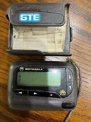 VINTAGE Motorola GTE Pager WORKS POWERS ON WITH CLIP • $25