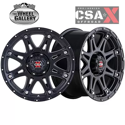 CSA-X Predator 16x8 6/139.7 35P Satin Black Set Of Alloy Wheel Wheels • $1116