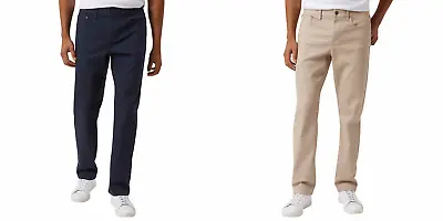 Izod Men’s Liberty Pants Stretch Fabric 5 Pocket Style Blue & Tan Colors NEW • $22.50