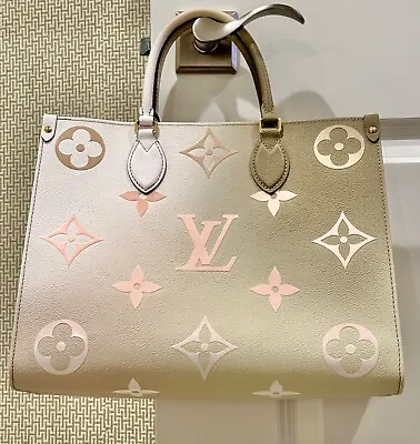 Louis Vuitton On The Go Sunset Kaki Tote • $2550