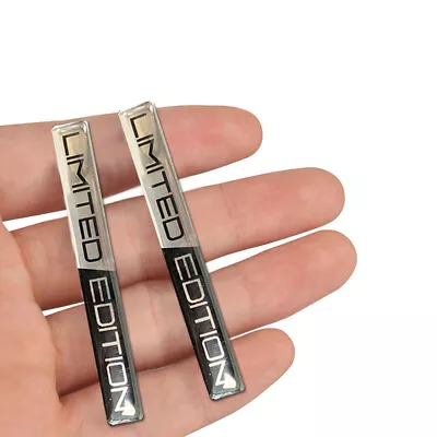 2Pcs Car Limited Edition Logo Metal Sticker Emblem Badge Decal Trim Accessories • $4.44