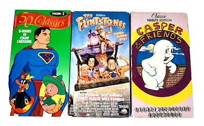 Lot Of 3 Family Entertainment VHS VCR Slipcase Video Tapes Vintage Movies • $12.99