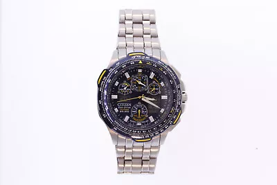 Citizen JY0040-59L Eco-Drive Blue Angels Skyhawk A-T Blue Dial Stainless Watch • $489