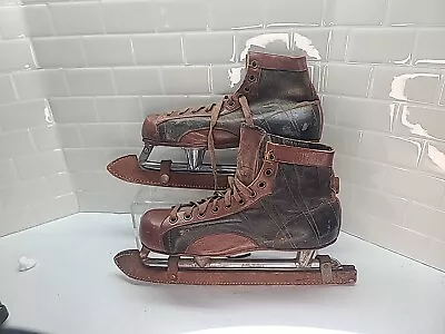 Vintage/Antique Ice Skates The Canadian Bobby McLean Tested & Approved Sz 9 Asis • $49.95