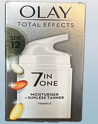 Olay Total Effects Touch Of Sunshine 7in1 Moisturizer Day Face Cream SPF12 50ml • $19.94