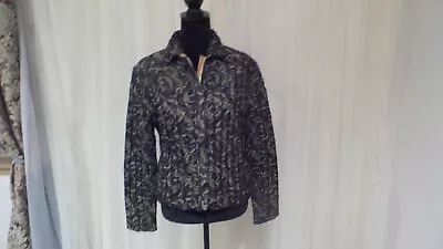 UBU Women’s Reversible Jacket Size S Black/Gold Beautiful Versatile • $42