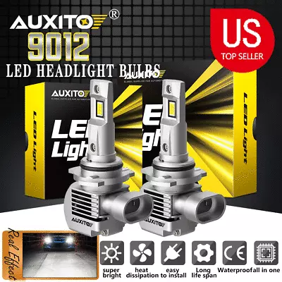 LED Headlight 9012 Hi Low Beam Bulbs Projector Specific 100W 20000LM Super White • $40.49