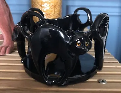 Yankee Candle Large Jar Holder Black Cat Halloween  • £39.99