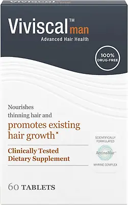 Men's Hair Growth Supplements For Thicker Fuller Hair Clinically Proven With Pr • $56.49