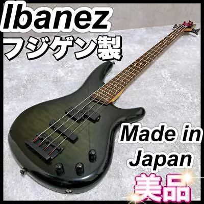 Ibanez SR370 Electric Bass Fujigen Japan Made In Japan SDGR Black Used Item • $499