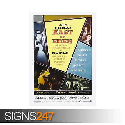EAST OF EDEN JAMES DEAN JOHN STEINBECK (ZZ217) MOVIE POSTER Poster A0 A1 A2 A3 • £6.25