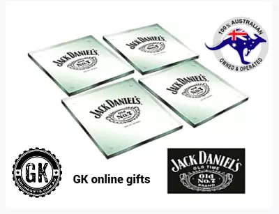 $29.95 • Buy Drink Coasters Jack Daniel's OLD No 7 Men’s Christmas Gift Ideas For Mancave