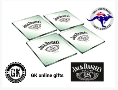 $29.95 • Buy Drink Coasters Jack Daniel's OLD No 7 Men’s Christmas Gift Ideas For Mancave